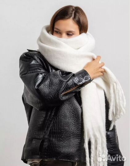 Новый тёплый мягкий шарф палантин 210х40 см