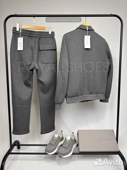 Спортивный костюм мужской Brunello Cucinelli grey