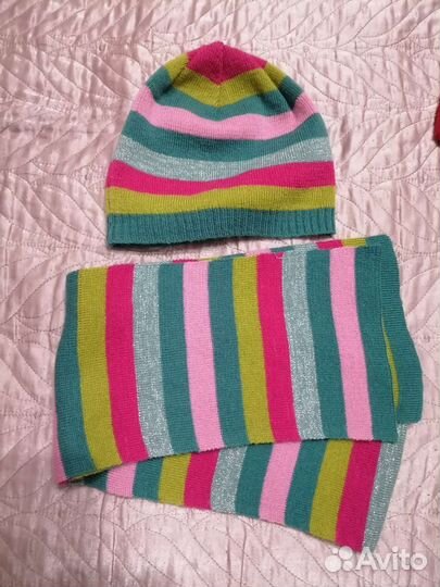 Шапки детские набор шапка шарф