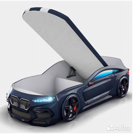 Детская кровать машина + матрас Новая