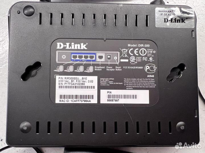 Роутер wireless G router DIR-300