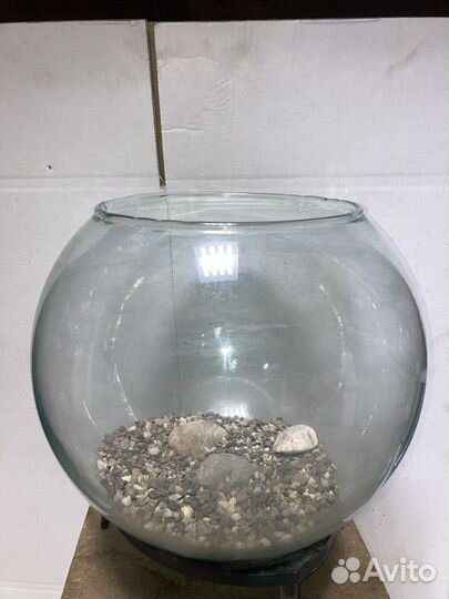 Аквариум 20л. круглый на подставке СССР