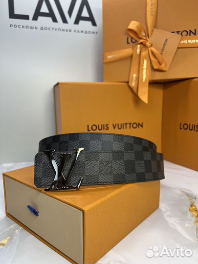 Ремень двухсторонний Louis Vuitton Damier Graphite