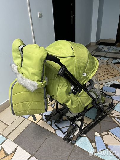 Санки коляска nika