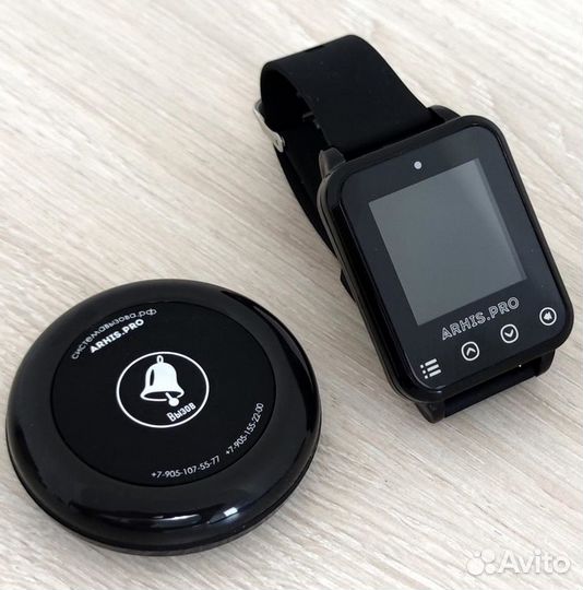 Система вызова официанта/персонала кнопка и часы