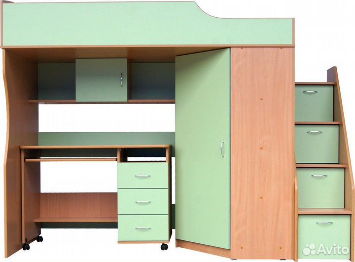 Кровать чердак и стол