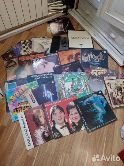 Пластинки грамофонные и виниловые 57 штук