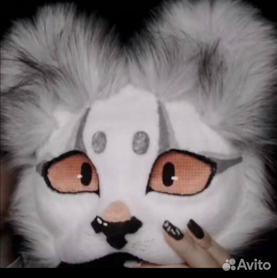 Маска лля квадробики, кошка кот