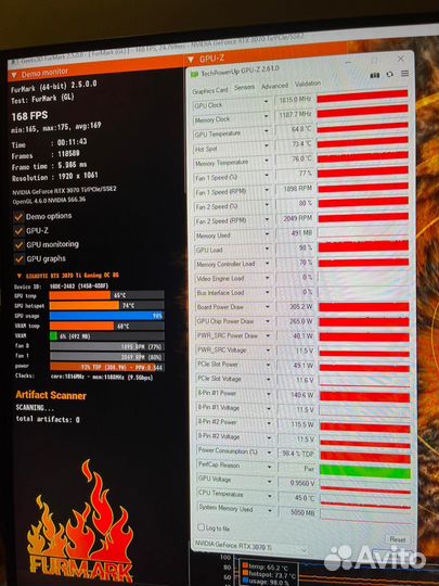 Видеокарта Gigabyte 3070 Ti Gaming OC 8GB + скупка