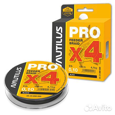 Шнур Nautilus Pro Feeder Braid Black d-0.12 5.5кг