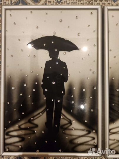 Рамки для фото, А4, декор стразы Swarovski