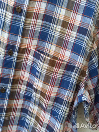 Мужская льняная рубашка Orvis короткий рукав