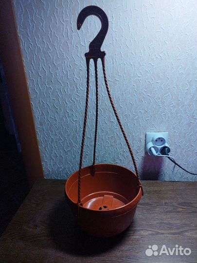 Новый подвесной горшок -кашпо для цветов 3 литра