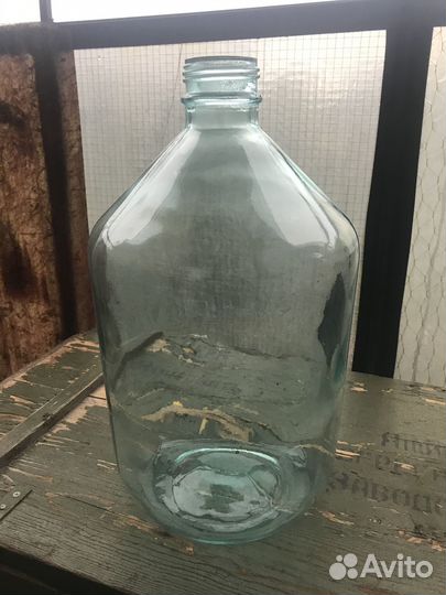 Бутыль стеклянный 10 л