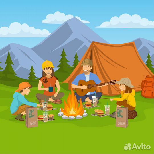 Еда в Поход. Набор на семь дней с мясом