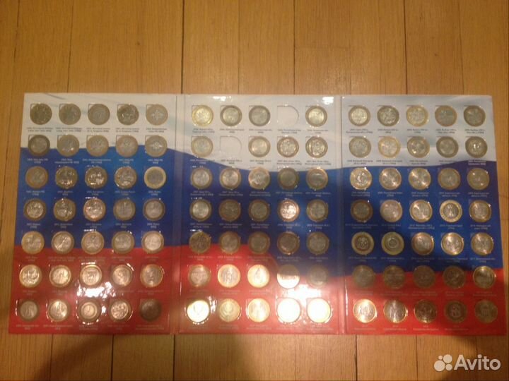 Коллекция юбилейных монет биметалл