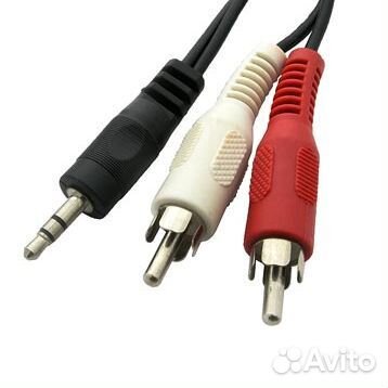 1 шт Аудио видео шнур 1м Stereo M 2xRCA M