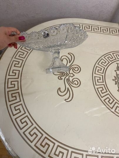 Ваза конфетница хрустальная