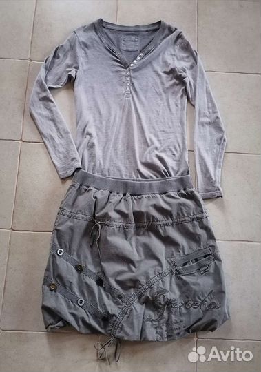 Комплект юбка + лонгслив. 46р