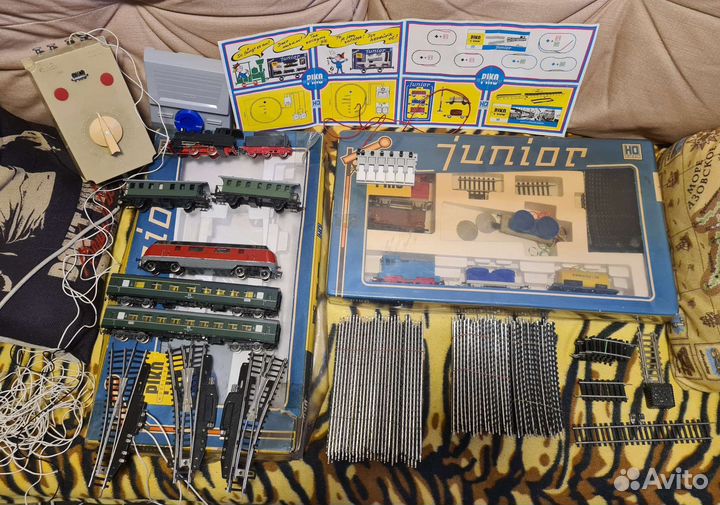 Железная дорога piko ГДР 16 мм HO, огромный набор