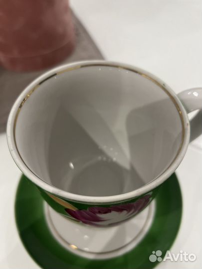 Большая чайная пара Агашки Дулево