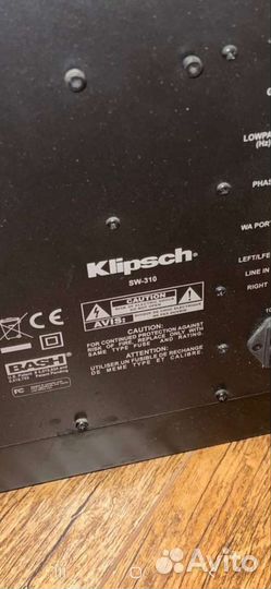 Сабвуфер klipsch sw-310