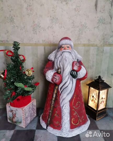 Дед мороз и снегурочка СССР пластик