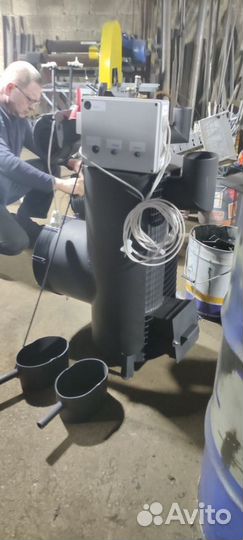 Котел, калорифер для отопления на масле и мазуте