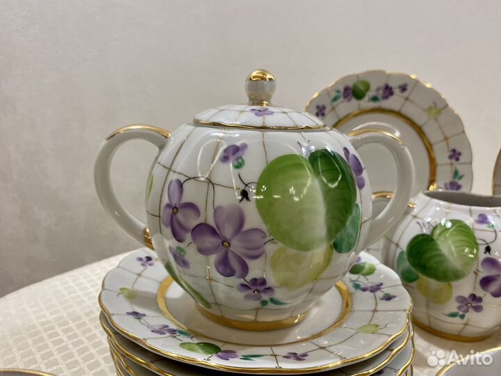 Сервиз чайный Лесная фиалка лфз СССР