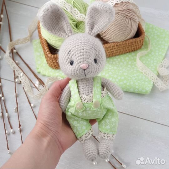 Мягкая игрушка заяц ручной работы