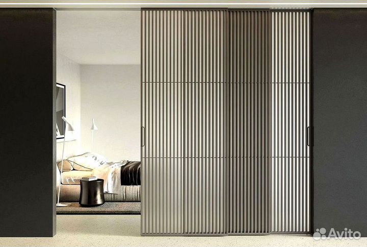 Раздвижные реечные перегородки