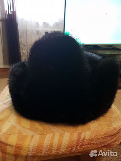 Норковая шапка мужская ушанка