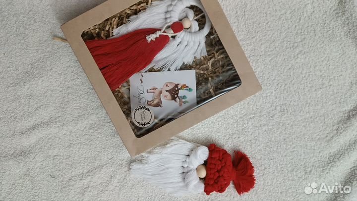 Новогодние игрушки макраме