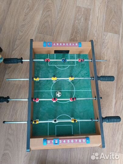 Детский настольный бильярд и футбол 2 в 1