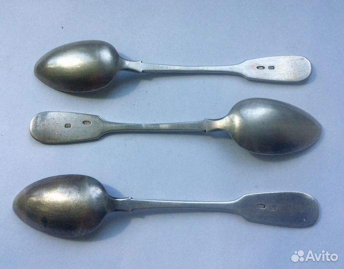 Чайные ложки серебро 84 пр. Николай Павлов