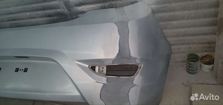 Бампер задний хёндай солярис хэтчбэк