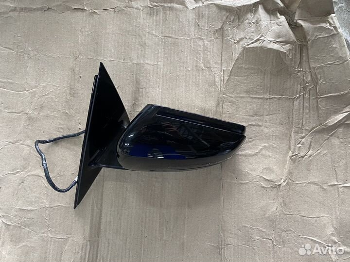 Левое боковое зеркало Mercedes Benz W221 черное