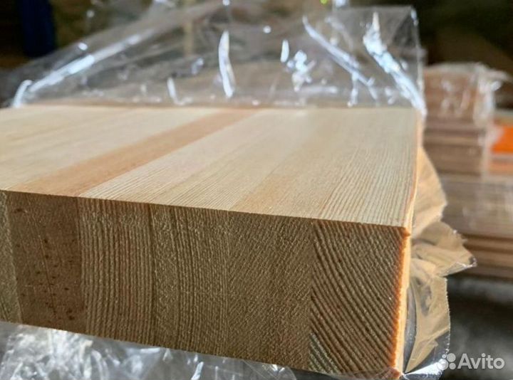 Щит мебельный лиственница цельноламельный 40х600х3
