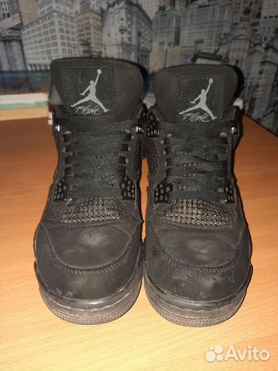 Зимние кроссовки Nike Air Jordan 4 Retro Black Cat