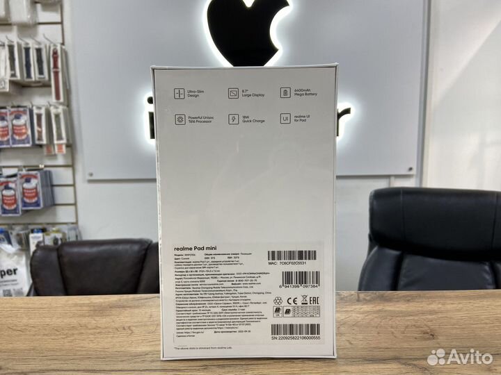 Новый Realme Pad Mini 3/32GB Синий рст