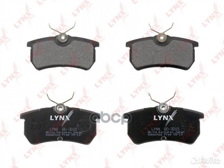 Колодки тормозные дисковые зад BD3010 lynxauto
