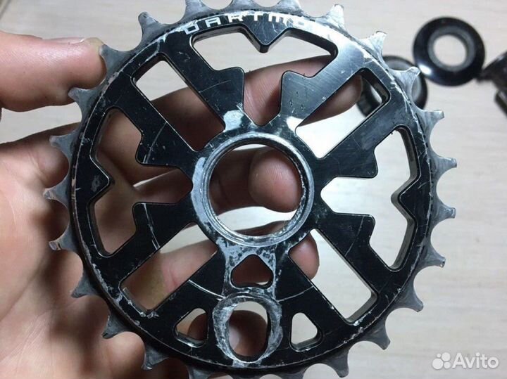 Bmx бмх запчасти: шатуны, звезда, вилка