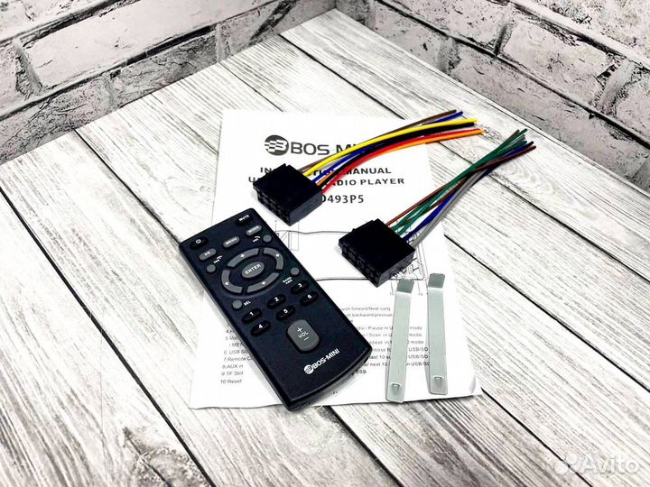 Магнитола 1 din с экраном Bos-D493P5