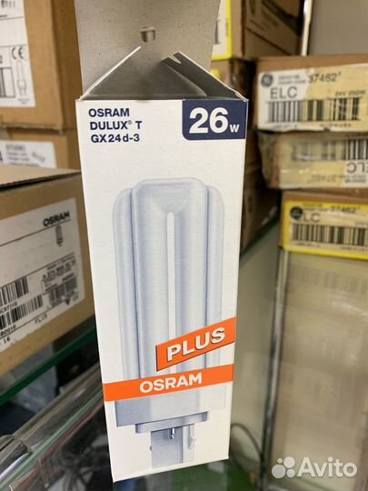 Лампы osram dulux plus 26w/827 gx24d-3