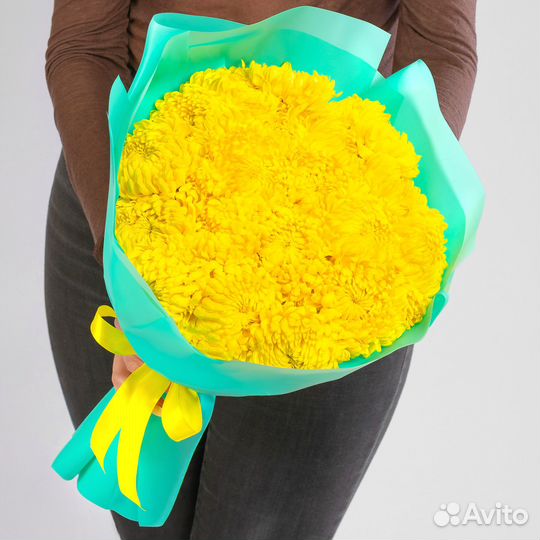 21 Желтая Хризантема