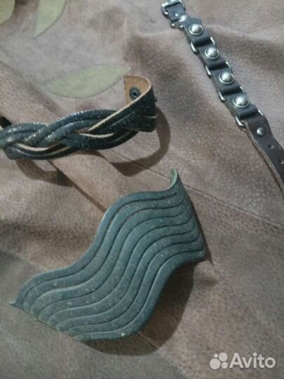 Браслеты кожа винтаж