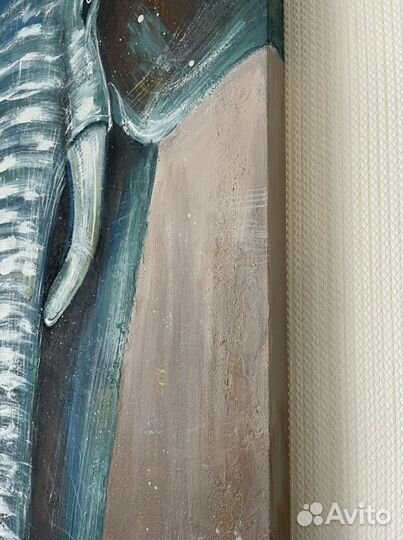 Картина «маренговый слон» 60*80