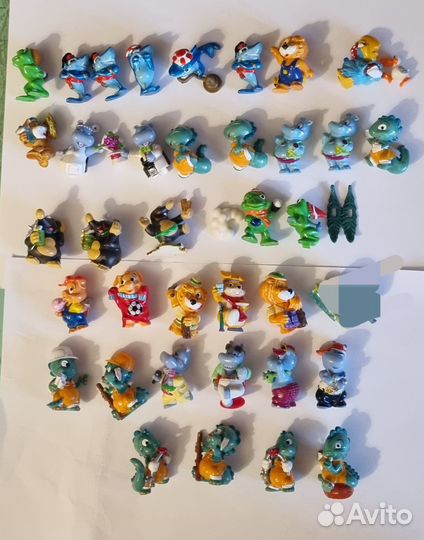 Киндер 90х бегемоты, крокодилы, львы, кроты