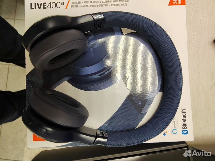 Наушники накладные Bluetooth JBL Live 400BT Blue