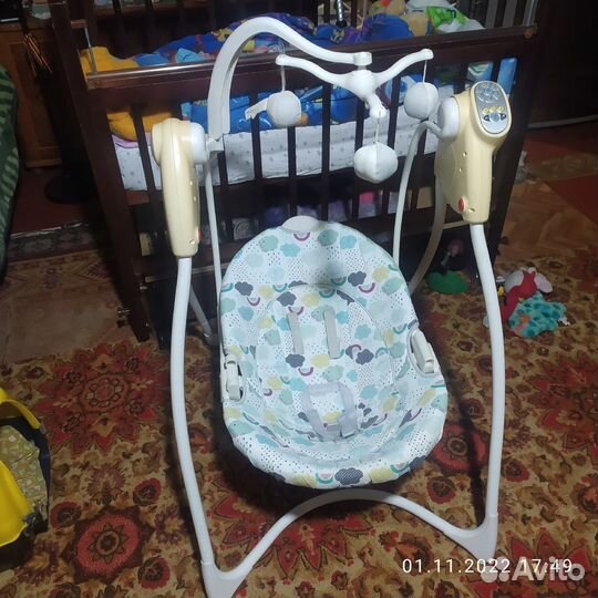 Детская люлька-качель электрическая
